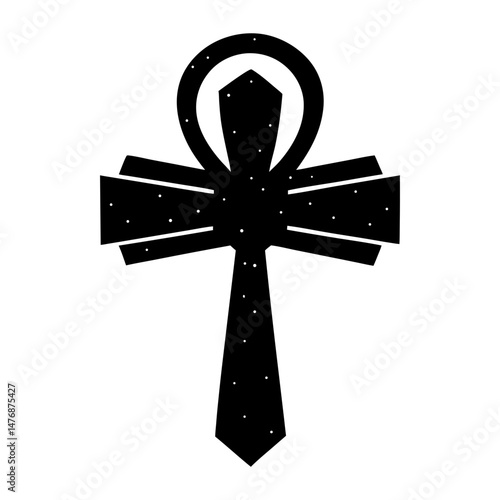 Ankh Silhouette vector illustration