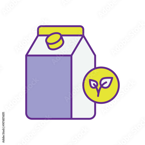 Plant Milk vector icons stock illustration