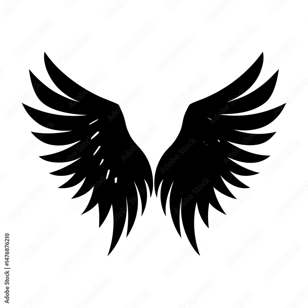 Fototapeta premium Ankh Silhouette vector illustration