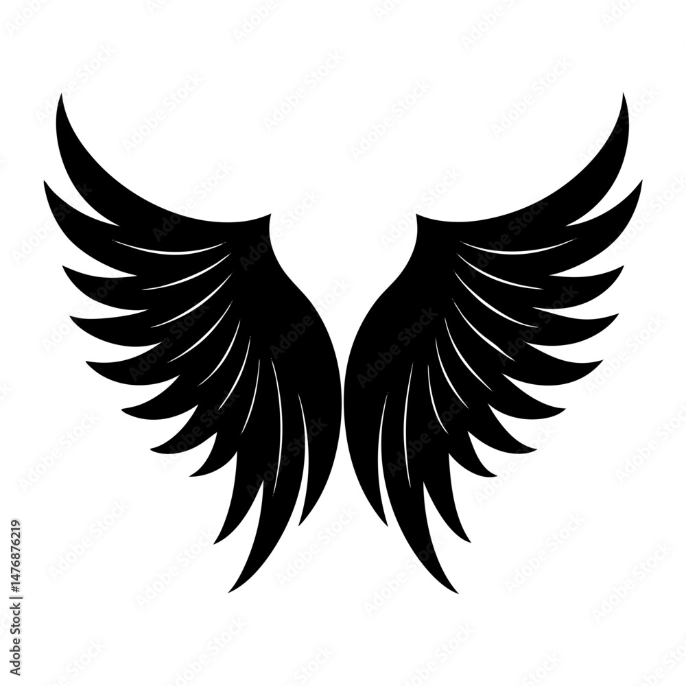 Obraz premium Ankh Silhouette vector illustration