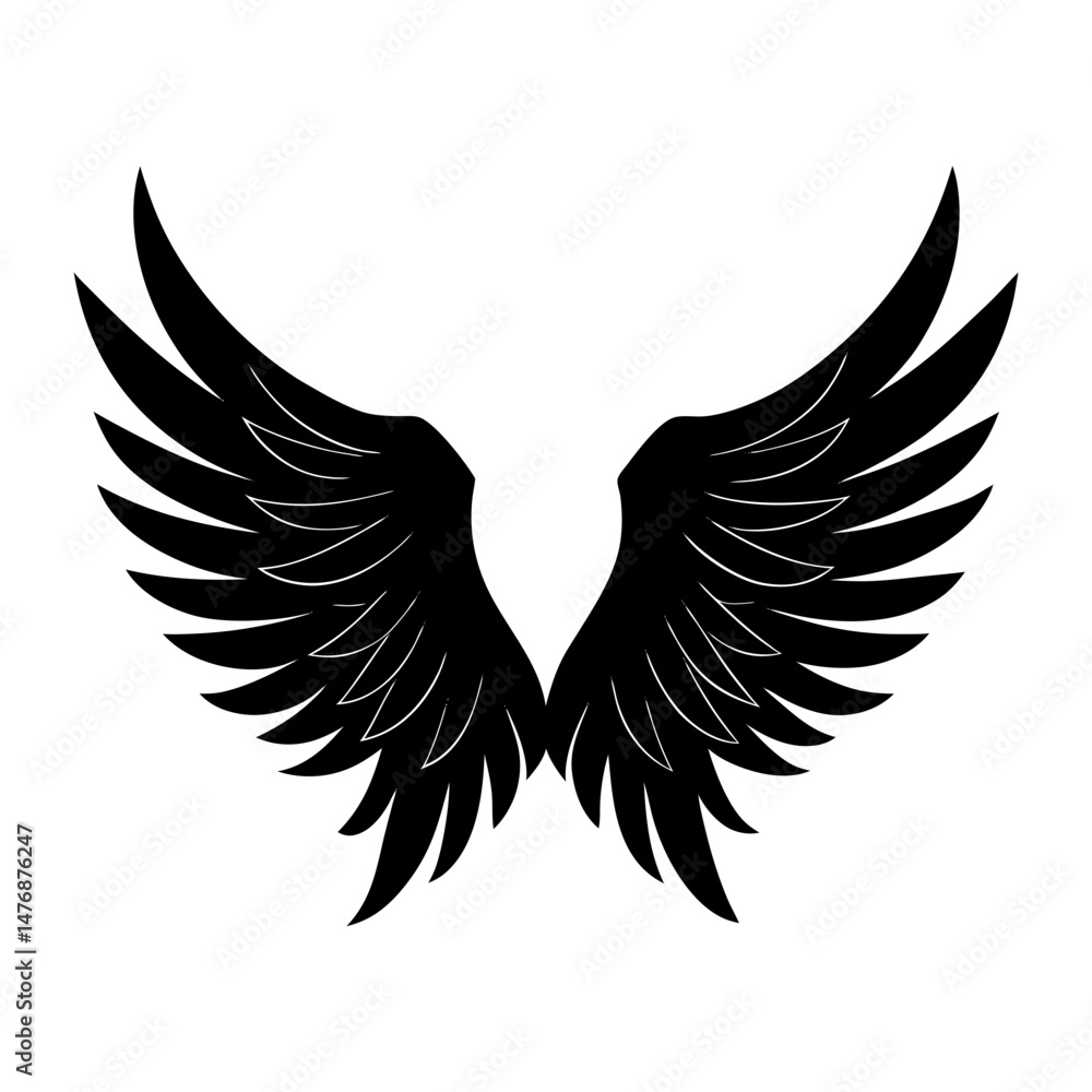 Obraz premium Ankh Silhouette vector illustration