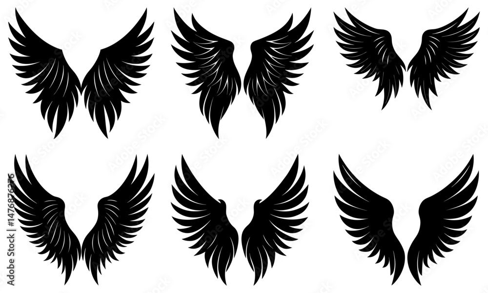 Obraz premium Ankh Silhouette vector illustration