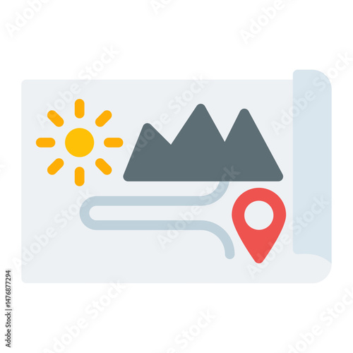 Adventure icon vector image. Can be used for Movie Genres.