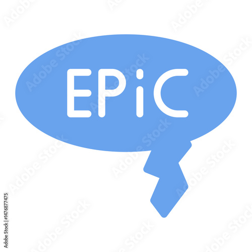 Epic icon vector image. Can be used for Movie Genres.