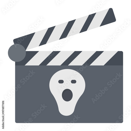 Horror icon vector image. Can be used for Movie Genres.