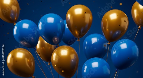 Midnight Blue & Gold Ascent