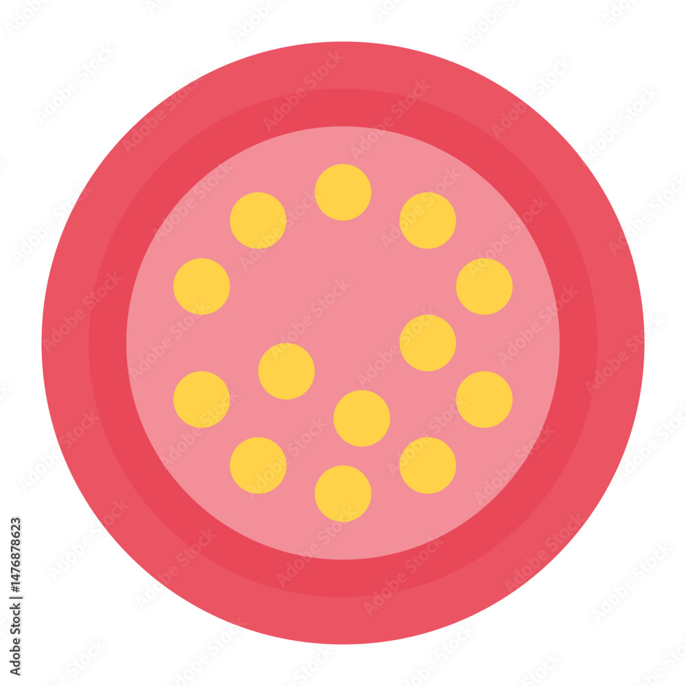 Fototapeta premium Cholesterol icon vector image. Can be used for Cardiology.