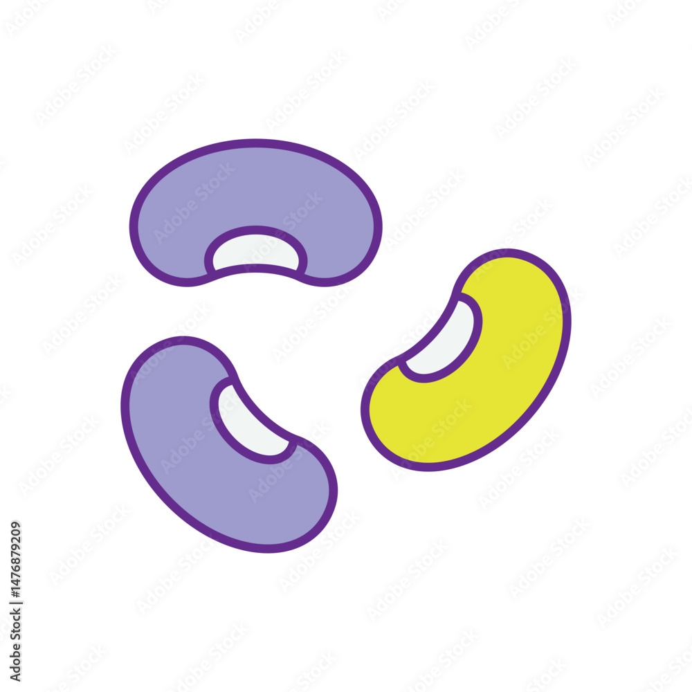 Legumes vector icons stock illustration Legumes vector icons stock illustration