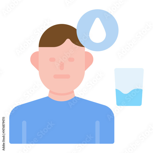Thirst icon vector image. Can be used for Water Crisis.