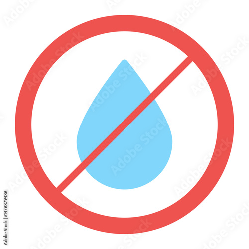 Water Crisis icon vector image. Can be used for Water Crisis.