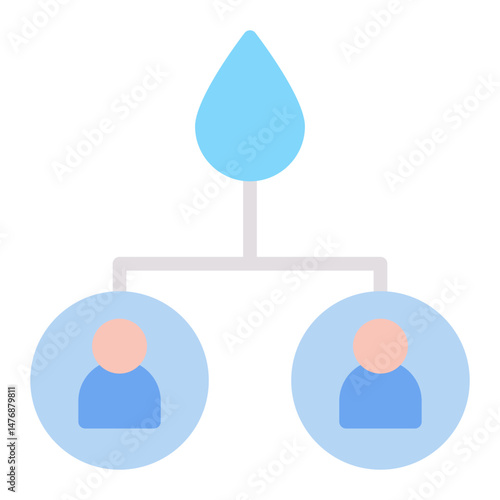 Water Rationing icon vector image. Can be used for Water Crisis.
