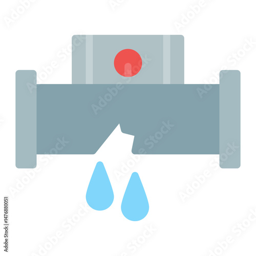 Leak Detection icon vector image. Can be used for Water Treatment.