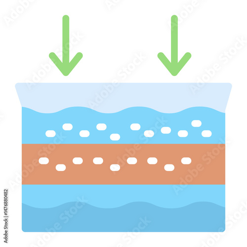 Ultrafiltration icon vector image. Can be used for Water Treatment.