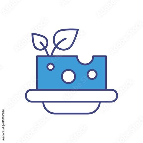 Tofu vector icons stock illustration