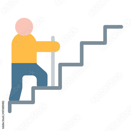 Climbing Grade icon vector image. Can be used for Rock Climbing.