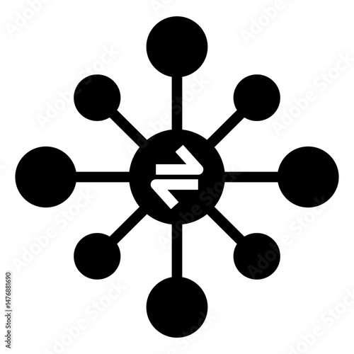 DECENTRALIZED VECTOR ICON