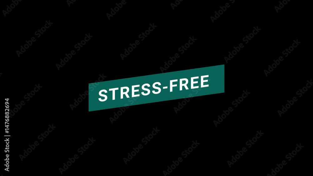 Stress free Green Banner Animation Stress free Green Banner Animation