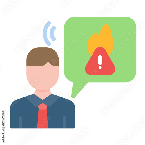 Employee Misconduct icon vector image. Can be used for Business Risks.