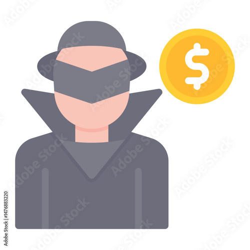 Fraud icon vector image. Can be used for Business Risks.
