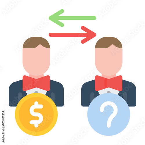 Insider Trading icon vector image. Can be used for Business Risks.