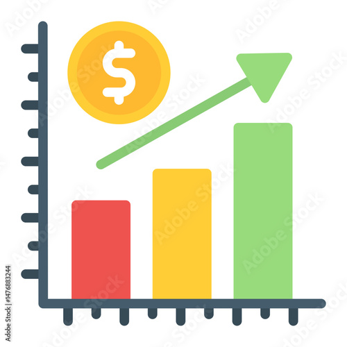 Market Saturation icon vector image. Can be used for Business Risks.