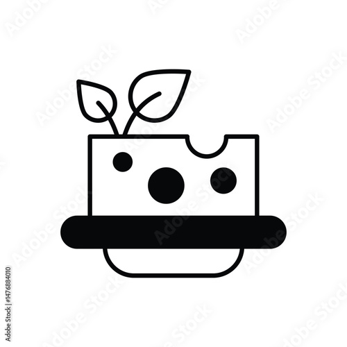 Tofu vector icons stock illustration