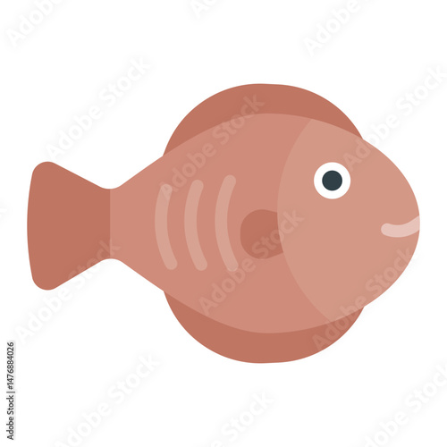 Flounder icon vector image. Can be used for Fish and Seafood.