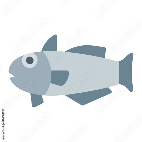 Haddock icon vector image. Can be used for Fish and Seafood.