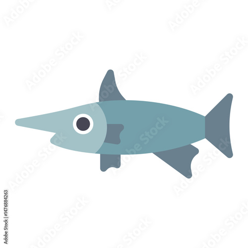 Swordfish icon vector image. Can be used for Fish and Seafood.