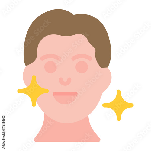 Face icon vector image. Can be used for Sun Protection.