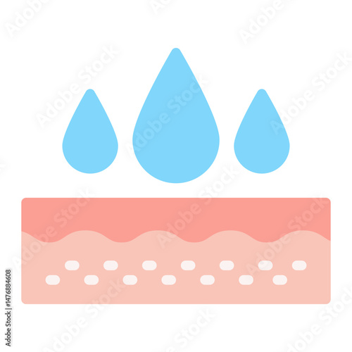 Hydrating icon vector image. Can be used for Sun Protection.