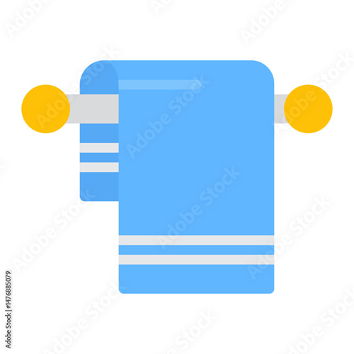 Towel icon vector image. Can be used for Sun Protection.