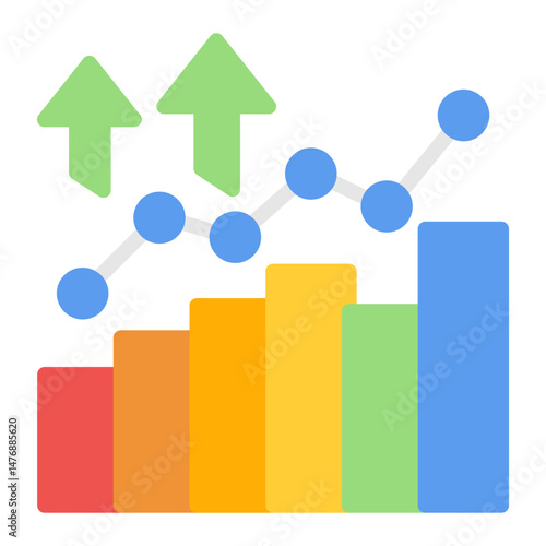 Growth icon vector image. Can be used for Organization.