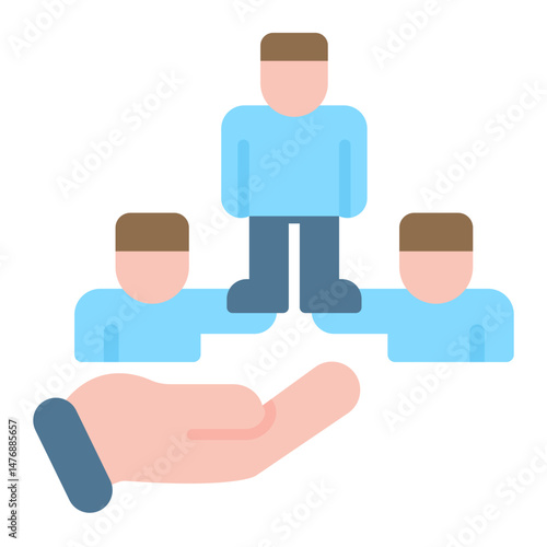 Inclusion icon vector image. Can be used for Organization.