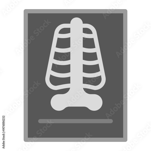 Chest X-ray icon vector image. Can be used for Tuberculosis.