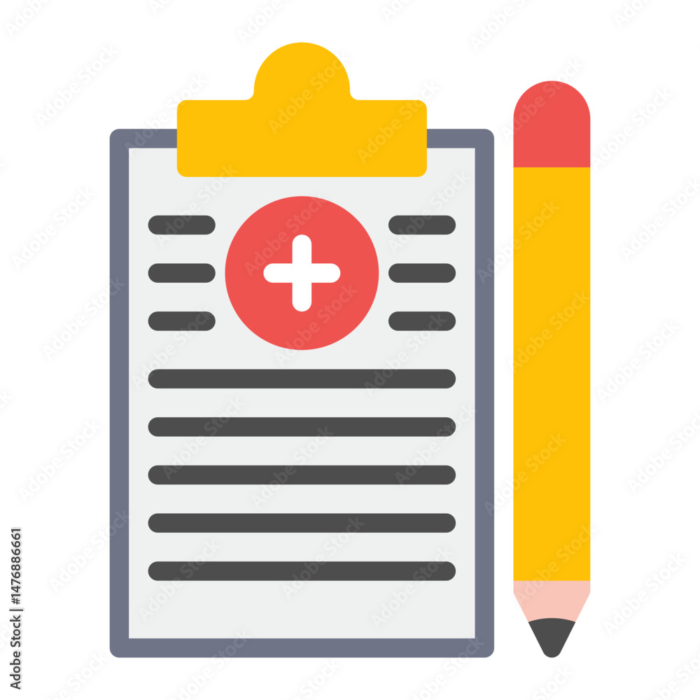 Fototapeta premium Treatment Plan icon vector image. Can be used for Tuberculosis.