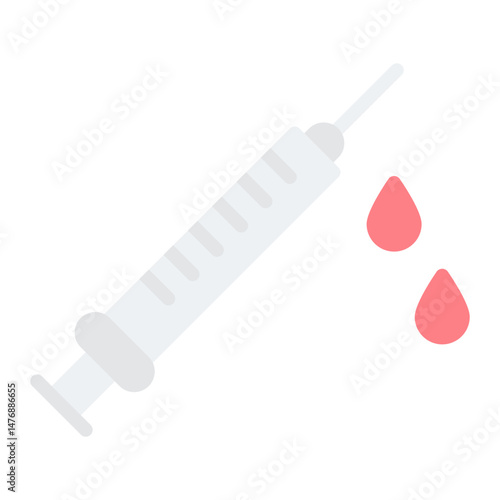 Syringe icon vector image. Can be used for Tuberculosis.