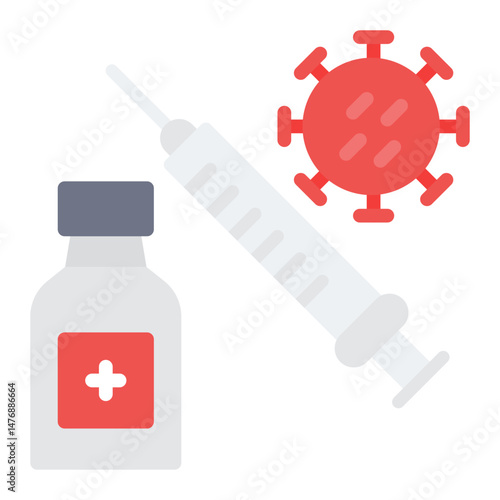 Vaccine icon vector image. Can be used for Tuberculosis.