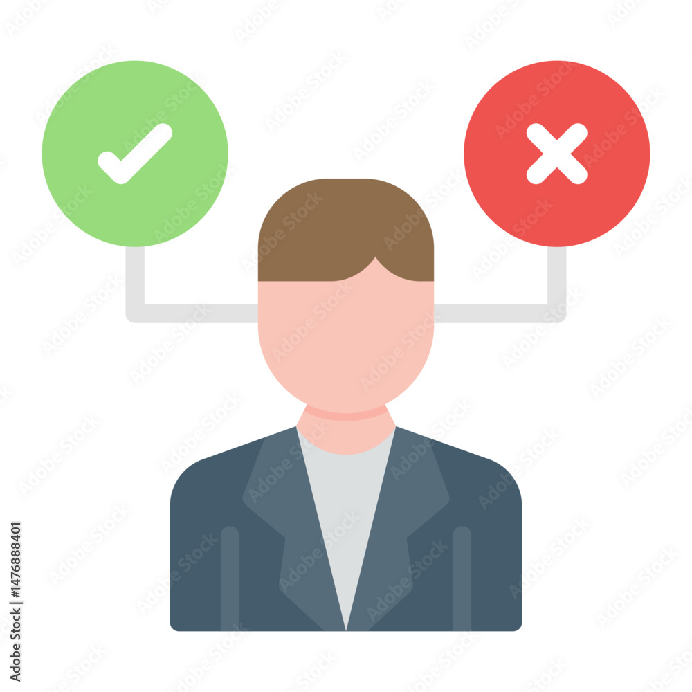 Decision icon vector image. Can be used for Business Meeting. Decision icon vector image. Can be used for Business Meeting.