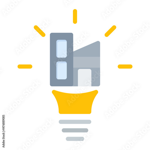 Industry insight icon vector image. Can be used for Thought Leadership.