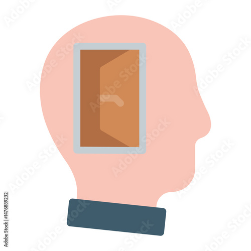 Open minded icon vector image. Can be used for Thought Leadership.