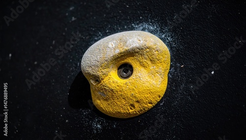 Close-up on a climbing wall