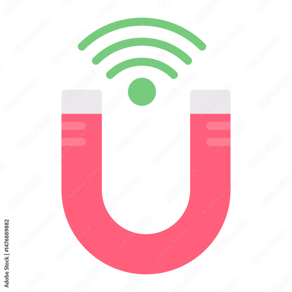 Magnetic Sensor icon vector image. Can be used for Sensors. Magnetic Sensor icon vector image. Can be used for Sensors.