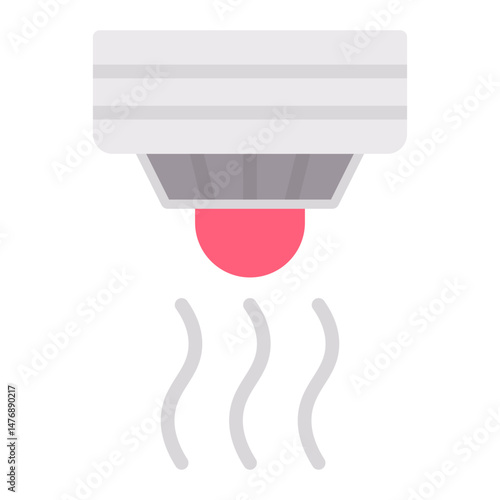 Smoke Detector icon vector image. Can be used for Sensors.