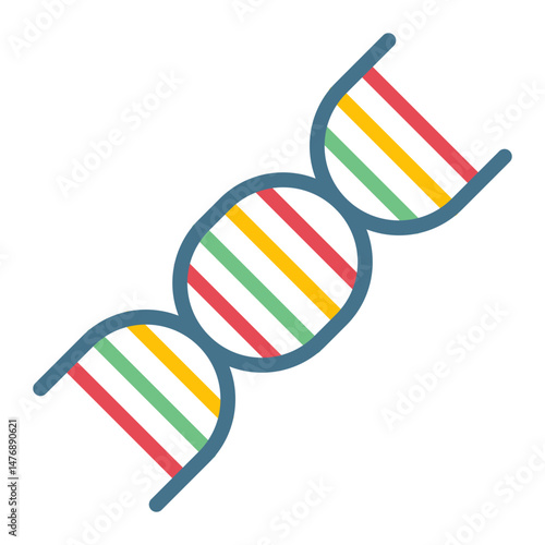 DNA icon vector image. Can be used for Physical Wellbeing.