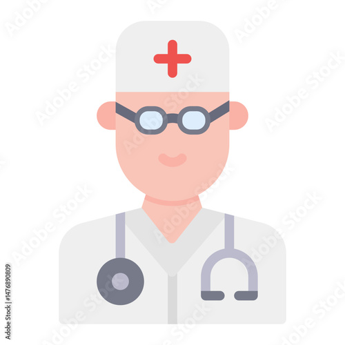 Doctor icon vector image. Can be used for Physical Wellbeing.