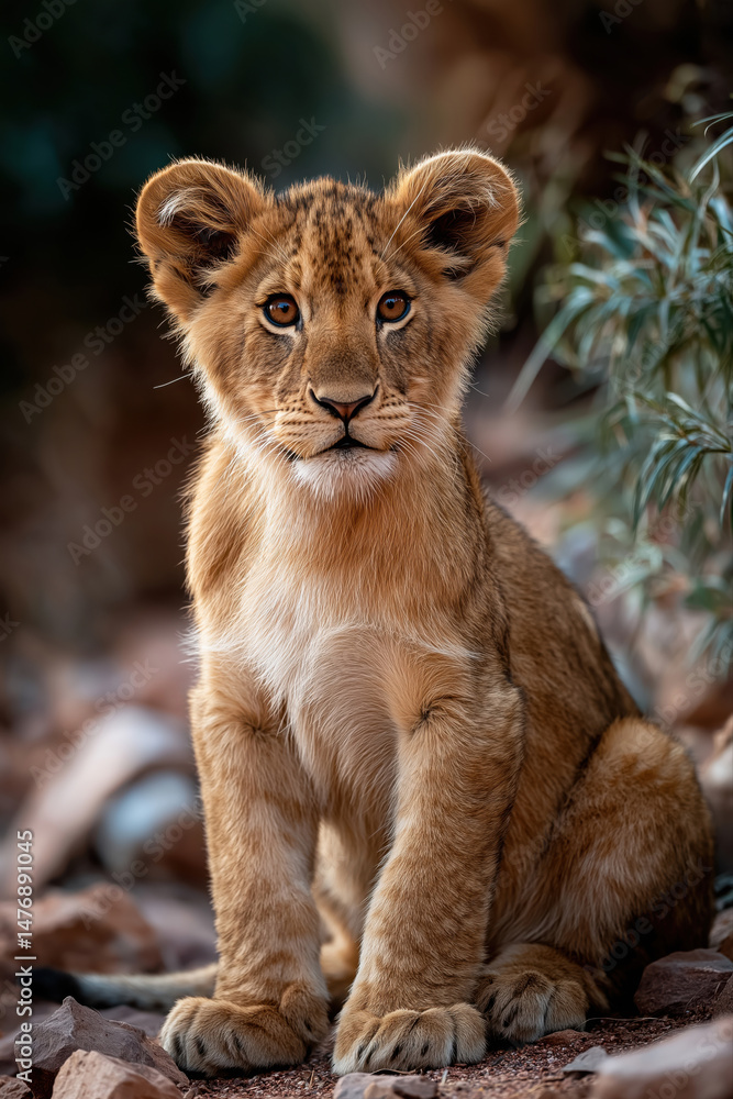 Fototapeta premium lion cub