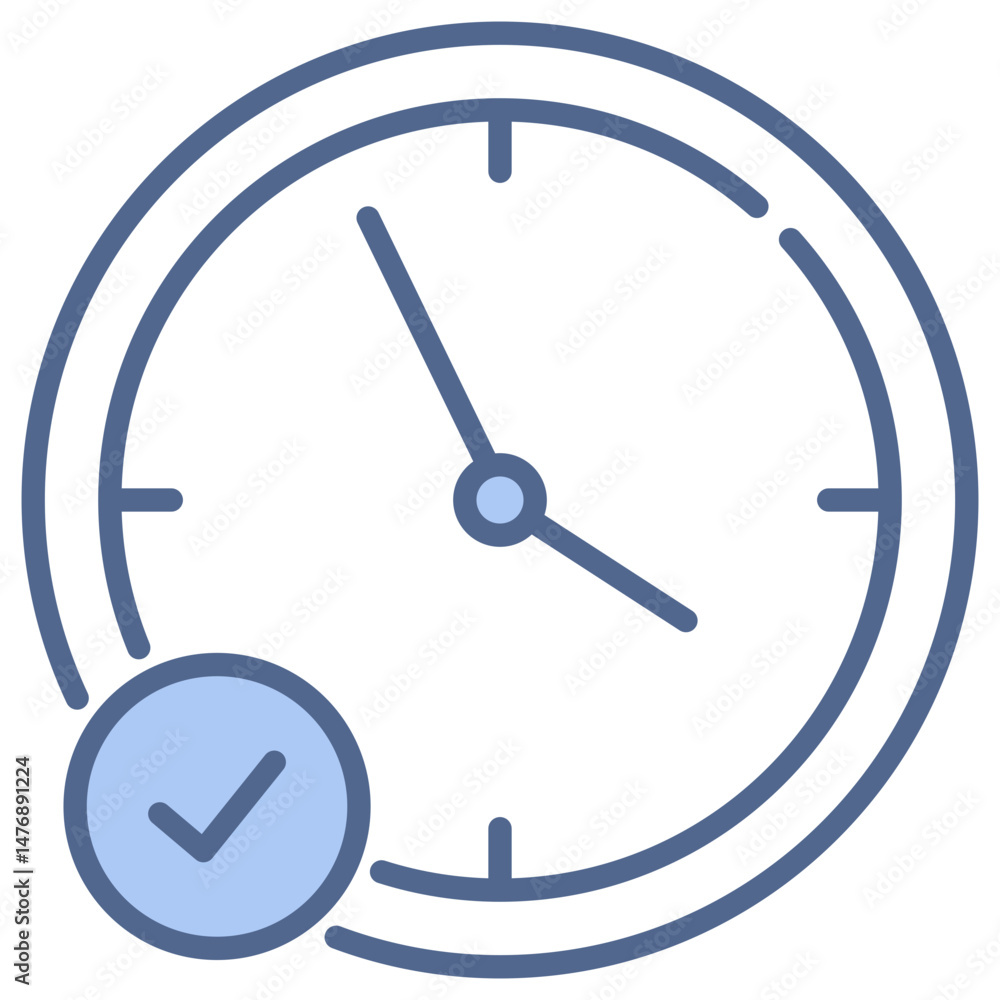 Time Blue Icon Time Blue Icon