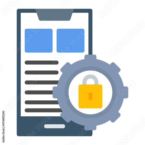 Privacy Settings icon vector image. Can be used for Business Onboarding.