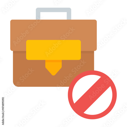 Unavailability icon vector image. Can be used for Business Disruption.